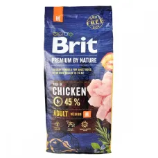 Сухий корм для дорослих собак середніх порід Brit Premium Adult M з куркою 15 кг (170818/6376)
