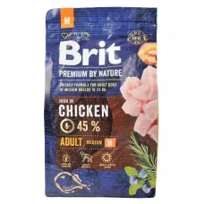 Сухий корм для дорослих собак середніх порід Brit Premium Adult M з куркою 3 кг (170816/6352)