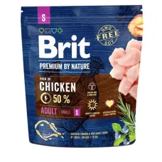 Сухий корм для дорослих собак дрібних порід Brit Premium Adult S з куркою 1 кг (170809/6284)