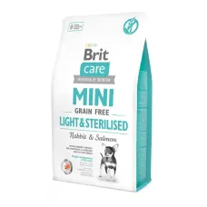 Сухий корм для дорослих собак мініатюрних порід Brit Care GF Mini Light & Sterilised із кроликом 2 кг (170785/1067)