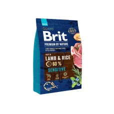 Сухой корм для собак с чувствительным пищеварением Brit Premium Sensitive Lamb & Rice с ягненком 3 кг (170843/6628) Сухой корм для собак с чувствительным пищеварением Brit Premium Sensitive Lamb & Rice с ягненком 3 кг (170843/6628)