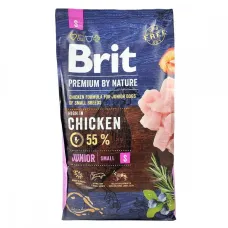Сухий корм для цуценят та молодих собак дрібних порід Brit Premium Junior S з куркою 8 кг (170805/6246)