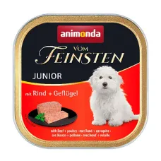 Вологий корм для цуценят Animonda Vom Feinsten Junior Beef Poultry з яловичиною та птицею 150 г (AM-82620) Вологий корм для цуценят Animonda Vom Feinsten Junior Beef Poultry з яловичиною та птицею 150 г (AM-82620)