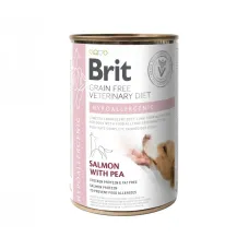 Вологий корм для собак Brit Vet Diets Hypoallergenic харчова алергія з лососем та горохом 400 г (100259/5873)