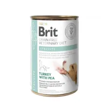 Вологий корм для собак Brit VetDiets Struvite профілактика сечокам'яної хвороби з індичкою та горохом 400 г (100279/6078)