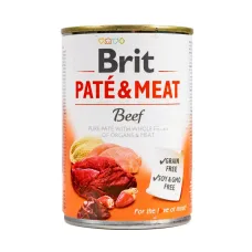 Влажный корм для собак Brit Pate & Meat Beef с говядиной и индейкой 400 г (100858/100072/0274) Влажный корм для собак Brit Pate & Meat Beef с говядиной и индейкой 400 г (100858/100072/0274)