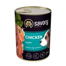 Вологий корм для цуценят всіх порід Savory з куркою 400 г (30556) Вологий корм для цуценят всіх порід Savory з куркою 400 г (30556)