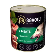 Вологий корм для дорослих собак усіх порід Savory з чотирма видами м'яса 800 г (30402) Вологий корм для дорослих собак усіх порід Savory з чотирма видами м'яса 800 г (30402)