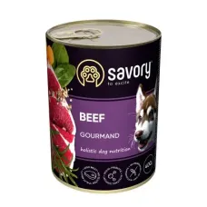 Влажный корм для взрослых собак всех пород Savory с говядиной 400 г (30433)