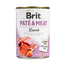 Вологий корм для собак Brit Pate & Meat Lamb з куркою та ягником 400 г (100861/100077/0441)