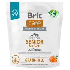 Сухий корм для собак Brit Care Dog Grain-free Senior & Light з лососем 1 кг (172205)