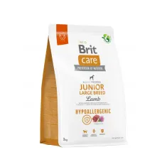 Сухий корм для молодих собак Brit Care Dog Hypoallergenic Junior Large Breed з ягнятком 3 кг (172218)