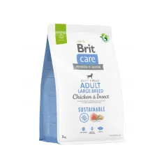 Cухой корм для собак Brit Care Dog Sustainable Adult Large Breed с курицей и насекомыми 3 кг (172182)