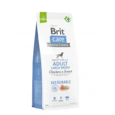 Cухой корм для собак Brit Care Dog Sustainable Adult Large Breed с курицей и насекомыми 12 кг (172183)
