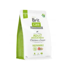 Cухой корм для собак Brit Care Dog Sustainable Adult Medium Breed с курицей и насекомыми 3 кг (172176) Cухой корм для собак Brit Care Dog Sustainable Adult Medium Breed с курицей и насекомыми 3 кг (172176)