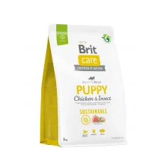 Сухой корм для щенков Brit Care Dog Sustainable Puppy с курицей и насекомыми 3 кг (172170) Сухой корм для щенков Brit Care Dog Sustainable Puppy с курицей и насекомыми 3 кг (172170)