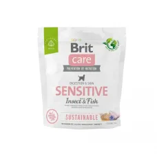 Сухой корм для собак Brit Care Dog Sustainable Sensitive с рыбой и насекомыми 1 кг (172187) Сухой корм для собак Brit Care Dog Sustainable Sensitive с рыбой и насекомыми 1 кг (172187)
