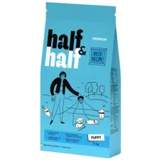 Сухой корм для щенков всех пород Half&Half Puppy с говядиной 12 кг (20710) Сухой корм для щенков всех пород Half&Half Puppy с говядиной 12 кг (20710)