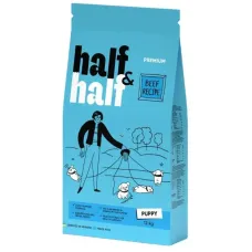 Сухой корм для щенков всех пород Half&Half Puppy с говядиной 2 кг (20703) Сухой корм для щенков всех пород Half&Half Puppy с говядиной 2 кг (20703)