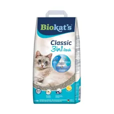 Наповнювач бентонітовий для котячого туалету Biokat's Classic fresh з Cotton Blossom 3in1 10 л (G-617220/613413)