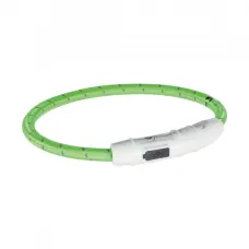 Нашийник для собак Trixie USB Flash Light Ring XS-S світиться 35 cм Зелений (12700)