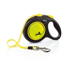 Рулетка для собак Flexi New Neon L с лентой 5 м 25 кг Желто-черный (FL 031711) Рулетка для собак Flexi New Neon L с лентой 5 м 25 кг Желто-черный (FL 031711)