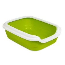 Туалет для кішок з бортом Природа Comfort L 39x49x15 см Зелено-білий (PR241740) Туалет для кішок з бортом Природа Comfort L 39x49x15 см Зелено-білий (PR241740)