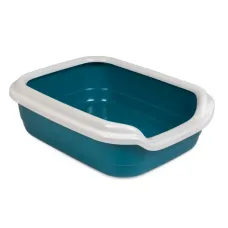 Туалет для котів з бортом Природа Comfort L 39x49x15 см Синьо-білий (PR241741) Туалет для котів з бортом Природа Comfort L 39x49x15 см Синьо-білий (PR241741)