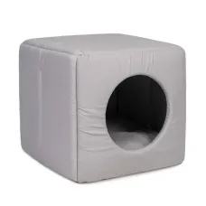 Дом-лежак для кошек и собак Природа Cube 40х40х37 см Серый (PR241888) Дом-лежак для кошек и собак Природа Cube 40х40х37 см Серый (PR241888)