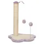 Когтеточка для кошенят Trixie Junior Стовпчик-лапа з іграшками 40х38х50 см Бежево-бузковий (42931)