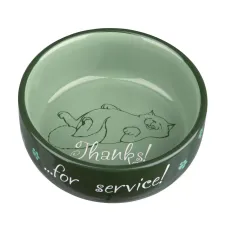 Миска для кота Trixie Thanks for Service 300 мл Зелений (24793)