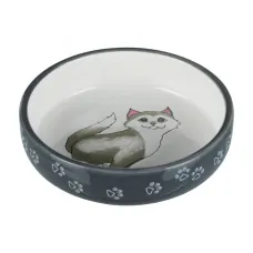 Миска для кота Trixie 300 мл 15 см Сірий (24784)