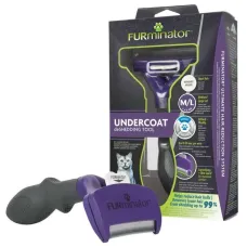 Фурмінатор для короткошерстих кішок FURminator Short Hair Large Cat L Фіолетово-чорний (691661) Фурмінатор для короткошерстих кішок FURminator Short Hair Large Cat L Фіолетово-чорний (691661)