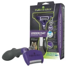 Фурмінатор для довгошерстих кішок FURminator Long Hair Large Cat L 6.7х10 см Фіолетово-чорний (691662) Фурмінатор для довгошерстих кішок FURminator Long Hair Large Cat L 6.7х10 см Фіолетово-чорний (691662)