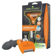 Фурмінатор для короткошерстих собак FURminator Short Hair Medium Breed Dog M Сіро-помаранчевий (691665) Фурмінатор для короткошерстих собак FURminator Short Hair Medium Breed Dog M Сіро-помаранчевий (691665)