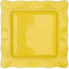 Набір квадратних тарілок BonaDi Yellow 25х25 см Жовтий 6 шт DP230988