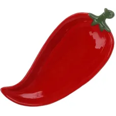 Тарілки BonaDi Ceramic Red Pepper 22х10 см Червоний 2 шт DP231019 Тарілки BonaDi Ceramic Red Pepper 22х10 см Червоний 2 шт DP231019