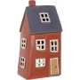 Інтер'єрний свічник BonaDi Old Town House N10 12х8.5х23 см Червоний (DP231212)