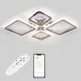 Стельова LED люстра Sunlight 5331/2+2 R хром