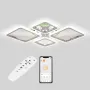 Стельова LED люстра Sunlight 5331/2+2 R хром