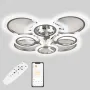 Стельова LED люстра Sunlight 5333/4+4 СR R хром