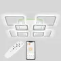 Стельова LED люстра Sunlight 5331/4+4 R білий