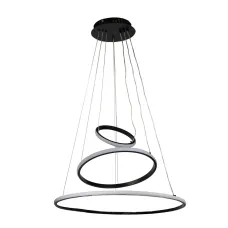 Стельова LED люстра Sunlight 6026/4+6+8 Чорний