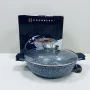 Сотейник с крышкой Edenberg 4,1 л 28 см Черно-белый EB-8041