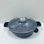 Сотейник с крышкой Edenberg 4,1 л 28 см Черно-белый EB-8041