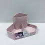 Органайзер для косметики та канцелярії Lova Plastik LV-130 22х16х11,3 см Рожевий