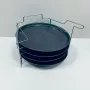 Набор противней для пиццы с подставкой A-PLUS 1150 5 предметов Черный (22687)