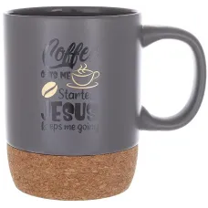 Чашка с пробковым основанием BonaDi Coffee Time 400 мл Разноцветный DP231731 Чашка с пробковым основанием BonaDi Coffee Time 400 мл Разноцветный DP231731