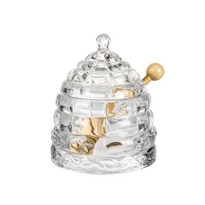 Банка стеклянная с булавой и крышкой Lefard для меда 14 см Прозрачный AL231817 Банка стеклянная с булавой и крышкой Lefard для меда 14 см Прозрачный AL231817