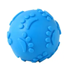 Мяч No Brand DT1149 Blue жевательный резиновый для собак D 6 см со звуком